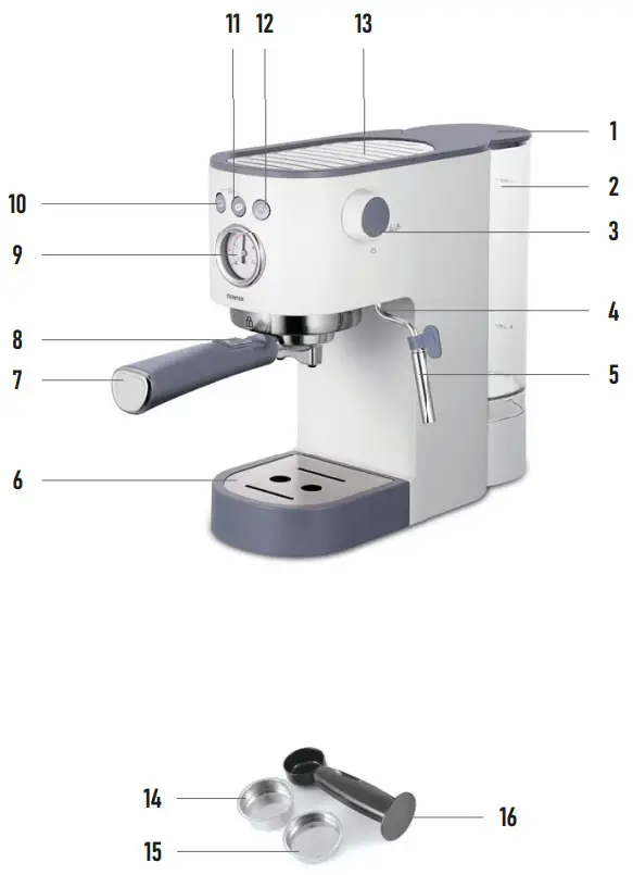 CENTEK CT 1168 Coffee Maker - DESCRIPTION