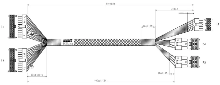 Auxiliary power cables