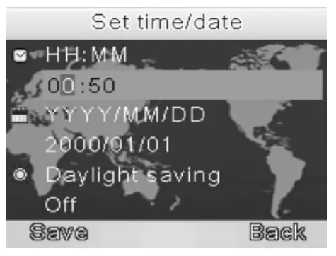 SereneLife SLBCAM10 Video Baby Monitor - Date and Time