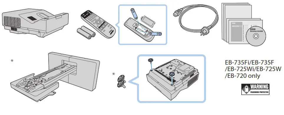 EPSON EB-755F XGA LCD Beamer - Contents