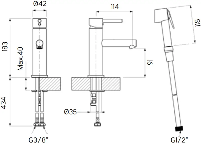 LAPETEK 31631 LAVA Sink Faucet A5