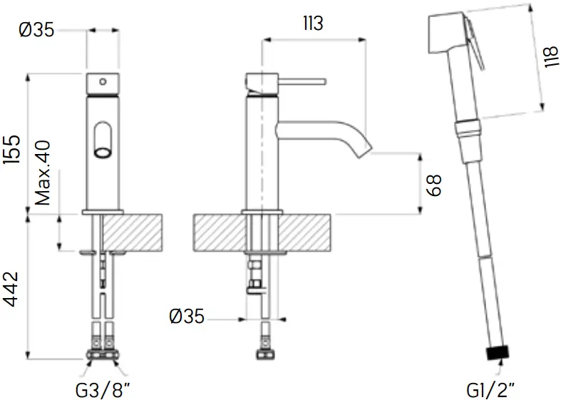 LAPETEK 31631 LAVA Sink Faucet A6