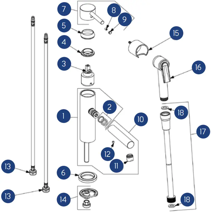 LAPETEK 31631 LAVA Sink Faucet B8