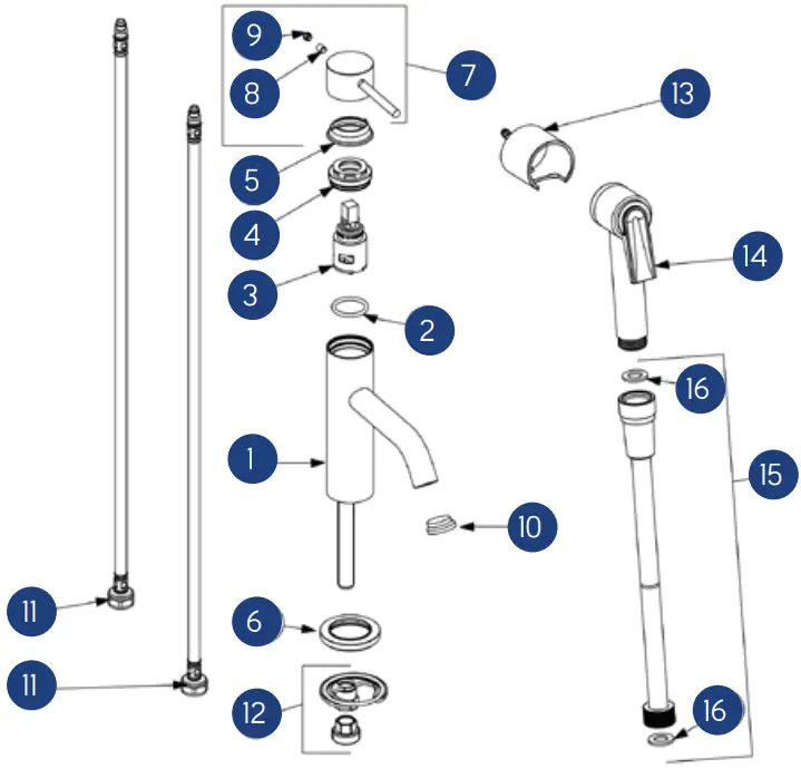 LAPETEK 31631 LAVA Sink Faucet B9