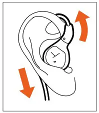 Beyerdynamic 2nd Generation Xelento Wireless Earphones - INSERTING AND WEARING XELENTO WIRELESS 1