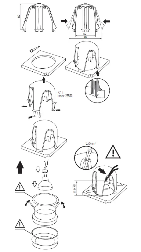 Kanlux FLINI IP44 Ring For Spotlight Fittings 10