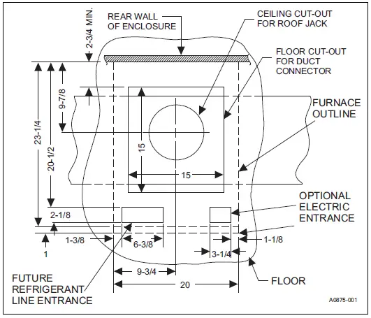 Johnson Controls EBE23 EBE Downflow Electric Furnace 06