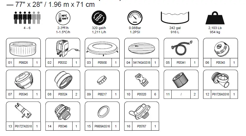 Coleman Saluspa Manual 110-120V Hot Tub Owners Manual-fig-2