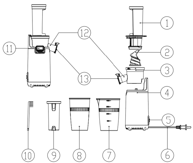 Elite-Gourmet-EJX600-Compact-Slow-Juicer-01