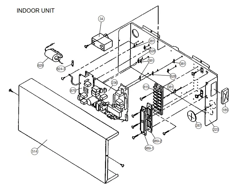FUJITSU AUY12LBAB Inverter Multi Air Conditioner Cassette Type - IINDOOR UNIT