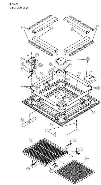 FUJITSU AUY12LBAB Inverter Multi Air Conditioner Cassette Type - IPANEL