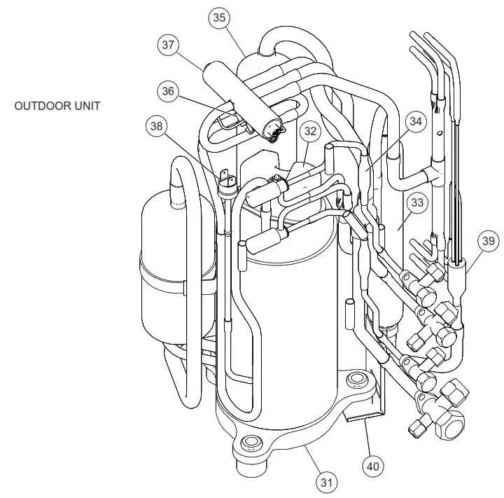 FUJITSU AUY12LBAB Inverter Multi Air Conditioner Cassette Type - OUTDOOR UNIT1