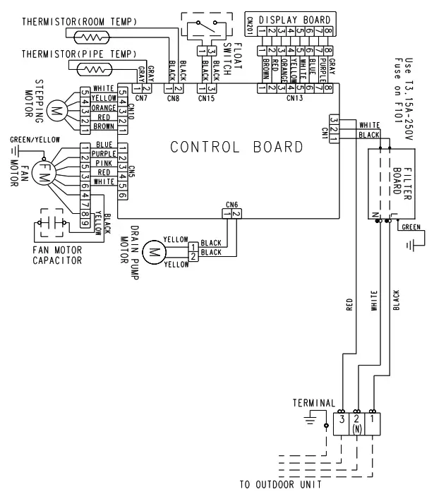 FUJITSU AUY12LBAB Inverter Multi Air Conditioner Cassette Type - SYSTEM DIAGRAM 5