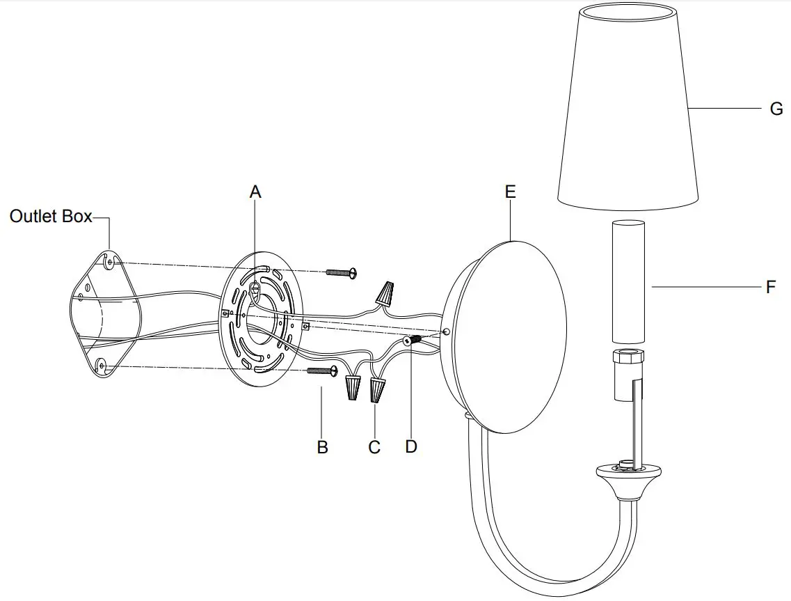 CRYSTORAMA-PAY-921-VG-Payton -1-Light-Vibrant-Gold-Wall-Mount-3