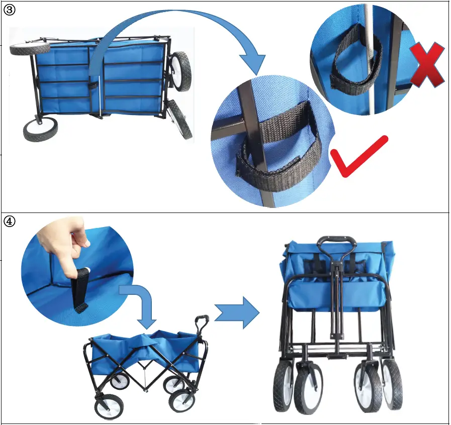 THE-HOME-DEPOT-KTDGCP82601-Steel-Collapsible-Folding-Fabric-Outdoor-Utility-Wagon-Garden-Cart-FIG-3
