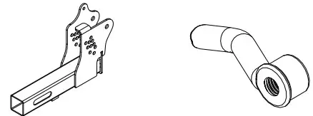 MASTER MFG UTVBR-M Adjustable Hitch Receiver Boom Mount Kit - PARTS 2