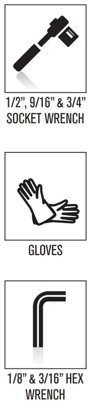 MASTER MFG UTVBR-M Adjustable Hitch Receiver Boom Mount Kit - TOOLS REQUIRED