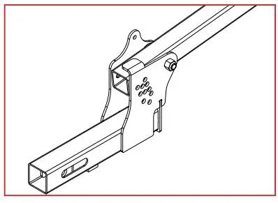 MASTER MFG UTVBR-M Adjustable Hitch Receiver Boom Mount Kit - TOOLS REQUIRED5