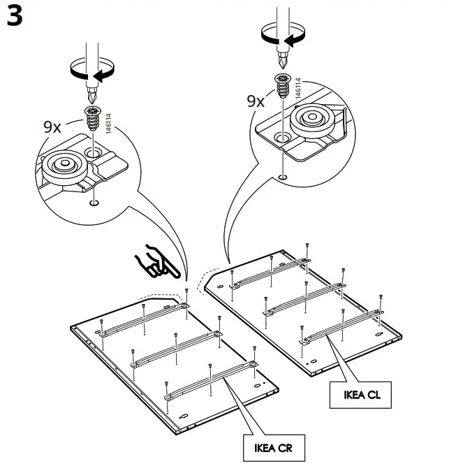 IKEA AA 2204049 4 HAUGA Chest of 6 Drawers Grey - Product Overview 11