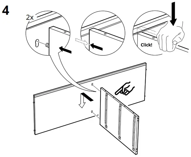 IKEA AA 2204049 4 HAUGA Chest of 6 Drawers Grey - Product Overview 12