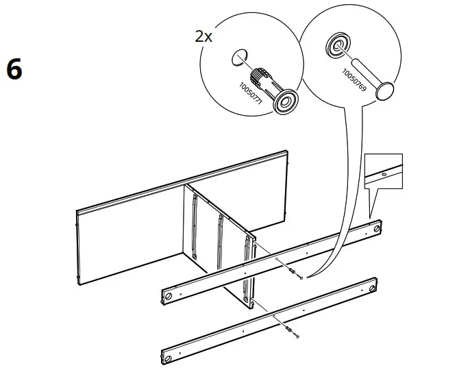 IKEA AA 2204049 4 HAUGA Chest of 6 Drawers Grey - Product Overview 14