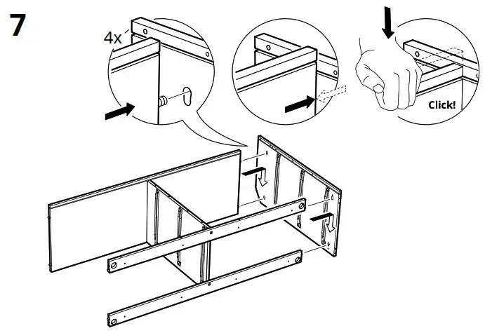 IKEA AA 2204049 4 HAUGA Chest of 6 Drawers Grey - Product Overview 15
