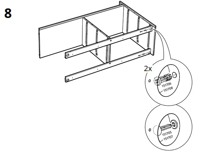 IKEA AA 2204049 4 HAUGA Chest of 6 Drawers Grey - Product Overview 16