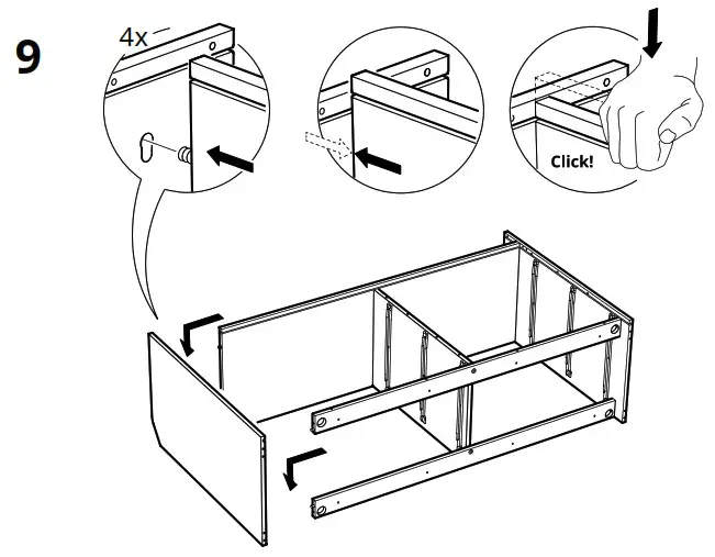IKEA AA 2204049 4 HAUGA Chest of 6 Drawers Grey - Product Overview 17