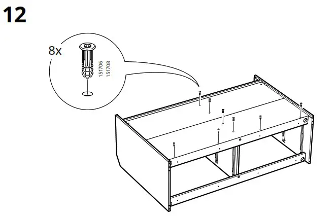 IKEA AA 2204049 4 HAUGA Chest of 6 Drawers Grey - Product Overview 20