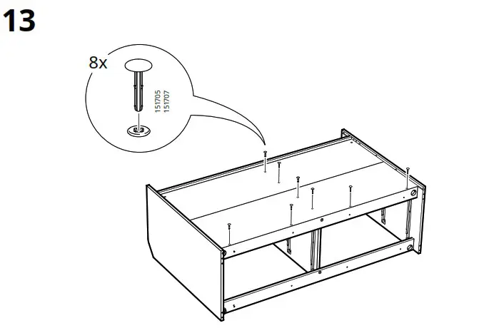 IKEA AA 2204049 4 HAUGA Chest of 6 Drawers Grey - Product Overview 21