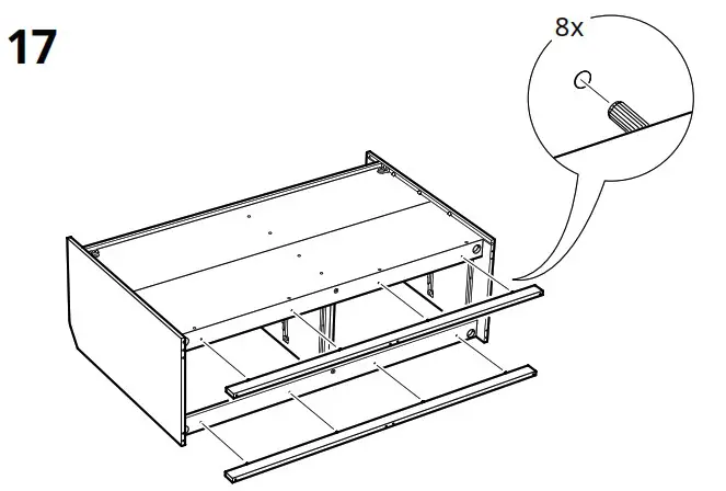 IKEA AA 2204049 4 HAUGA Chest of 6 Drawers Grey - Product Overview 25