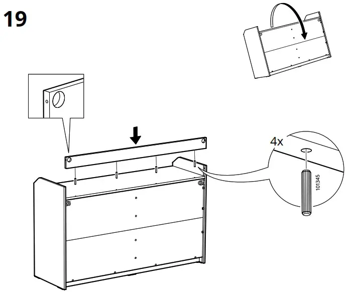 IKEA AA 2204049 4 HAUGA Chest of 6 Drawers Grey - Product Overview 27