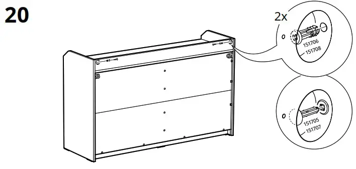 IKEA AA 2204049 4 HAUGA Chest of 6 Drawers Grey - Product Overview 28