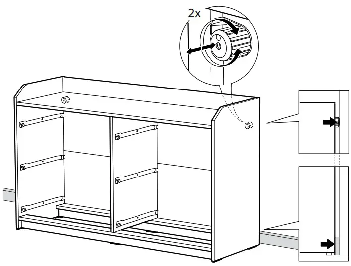 IKEA AA 2204049 4 HAUGA Chest of 6 Drawers Grey - Product Overview 32