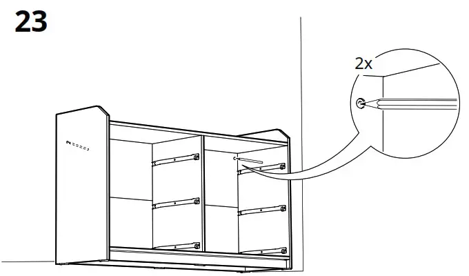 IKEA AA 2204049 4 HAUGA Chest of 6 Drawers Grey - Product Overview 33