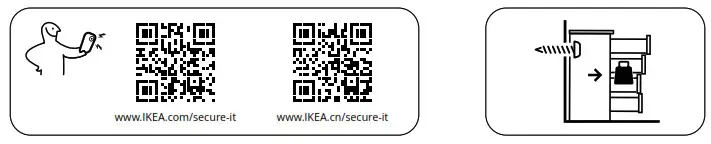 IKEA AA 2204049 4 HAUGA Chest of 6 Drawers Grey - Product Overview 35