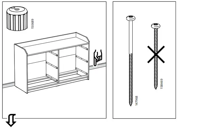 IKEA AA 2204049 4 HAUGA Chest of 6 Drawers Grey - Product Overview 37