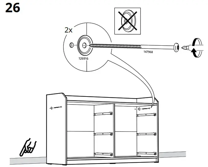 IKEA AA 2204049 4 HAUGA Chest of 6 Drawers Grey - Product Overview 38