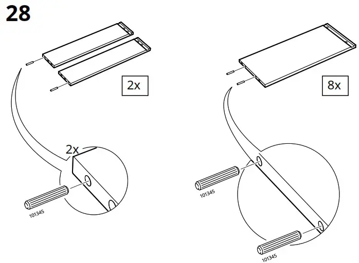 IKEA AA 2204049 4 HAUGA Chest of 6 Drawers Grey - Product Overview 43