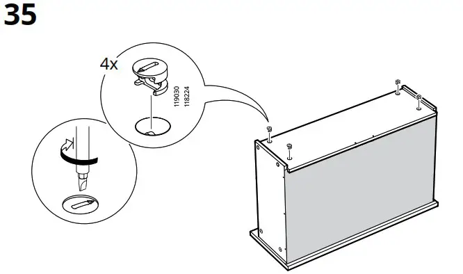 IKEA AA 2204049 4 HAUGA Chest of 6 Drawers Grey - Product Overview 51