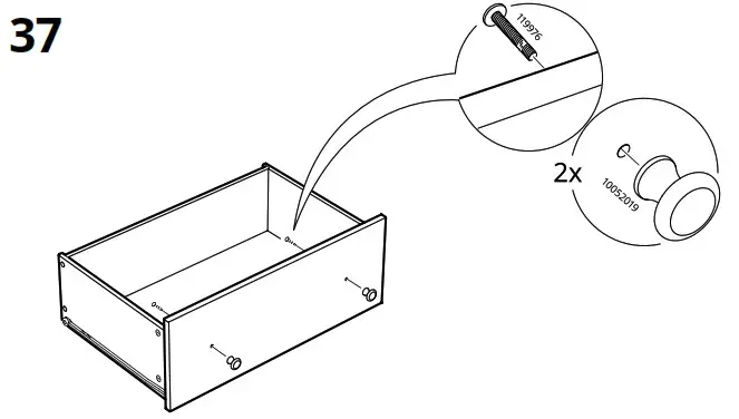 IKEA AA 2204049 4 HAUGA Chest of 6 Drawers Grey - Product Overview 53