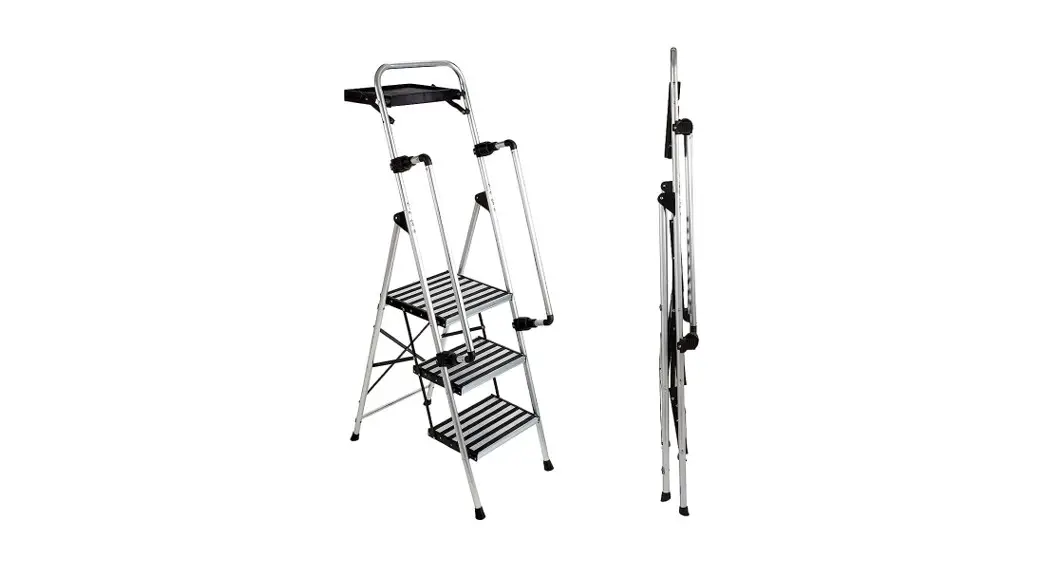 Profi-partner 49461 Safety Folding Step Ladder With Handrail Instructions
