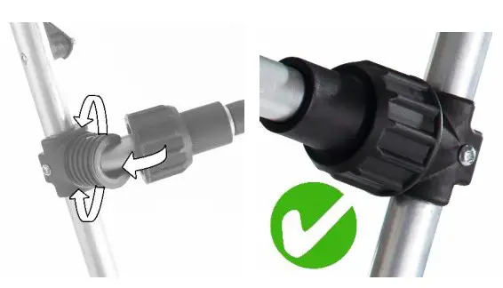 PROFI-PARTNER 49461 Safety Folding Step Ladder with Handrail - screw