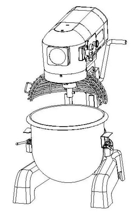 HAMOKI B60 Planetary Industrial Food Mixer 3