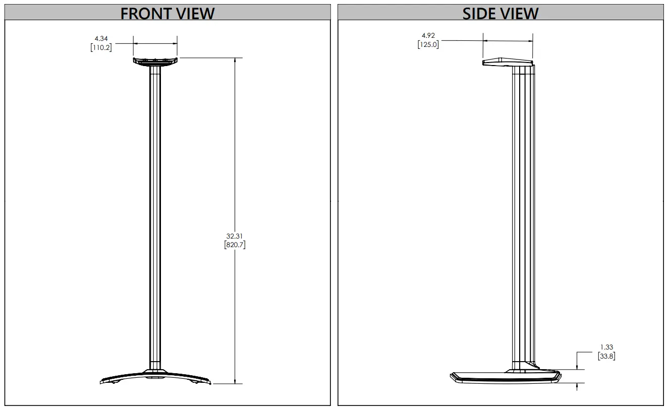 Legrand 6805-002451 Static Height Speaker Stand - fig 2