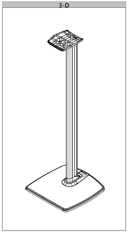 Legrand 6805-002451 Static Height Speaker Stand - fig 3