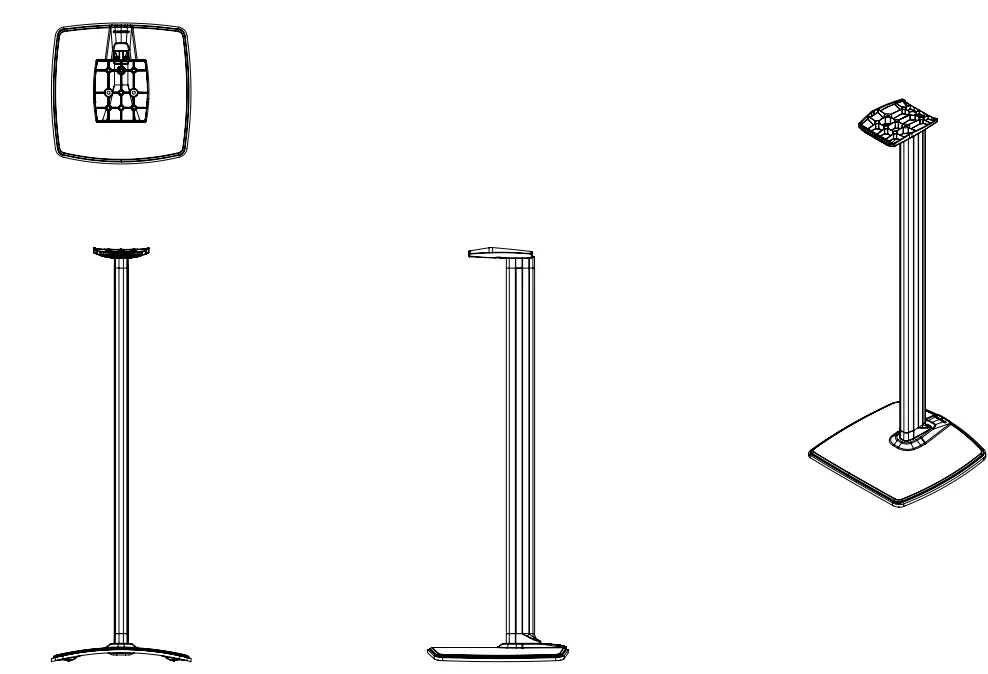 Legrand 6805-002451 Static Height Speaker Stand - fig 4