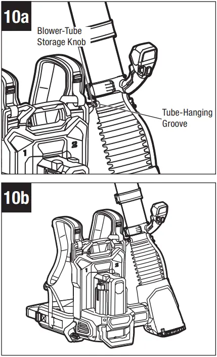 EGO LBPX8000 56 Volt Lithium Ion Commercial Backpack Blower - STORAGE