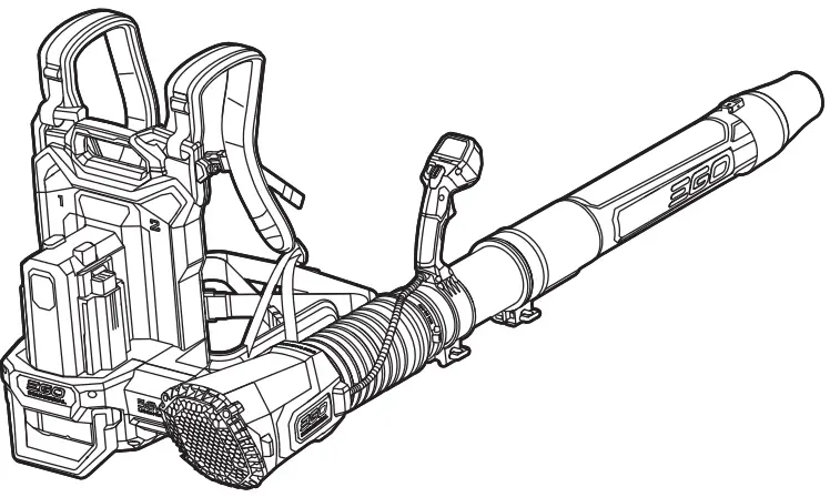EGO LBPX8000 56 Volt Lithium Ion Commercial Backpack Blower