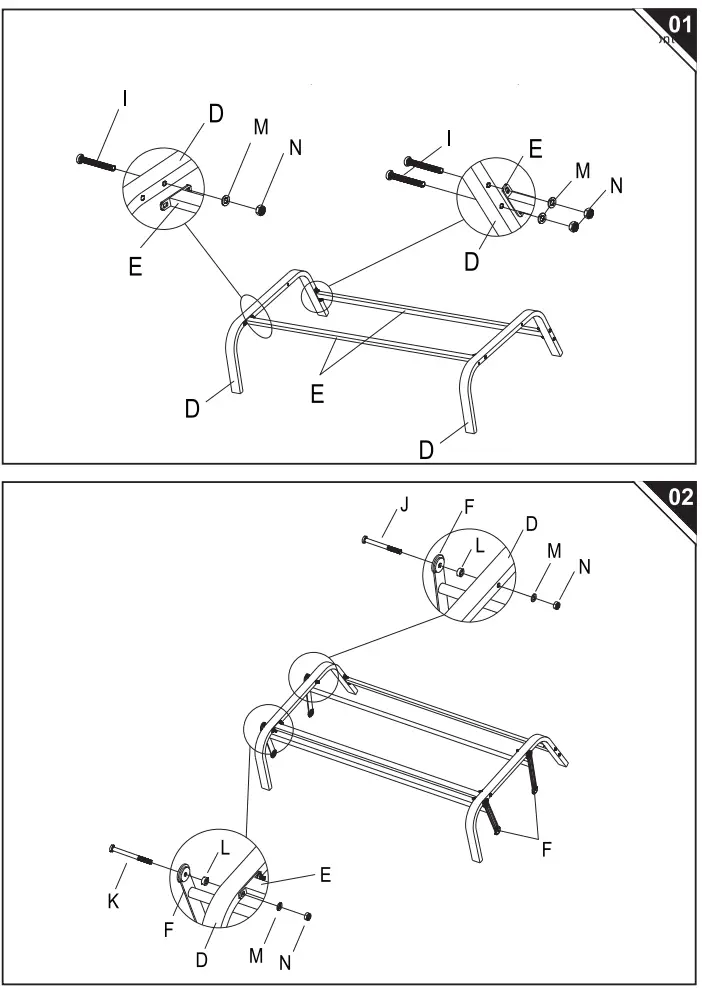 Outsunny 84A 145 2 Person Outdoor Loveseat Glider Bench Rocking Chair - Fig 1